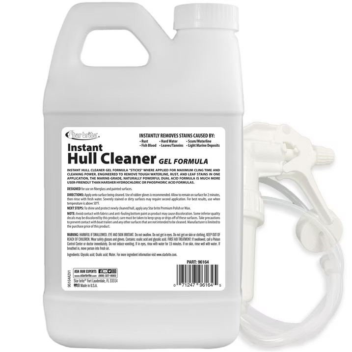STAR BRITE Instant Hull Cleaner – Gel Spray Formula Clings to Vertical Surfaces