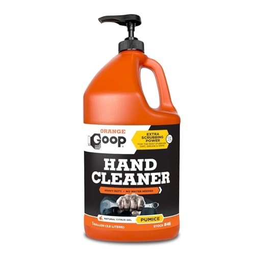 Orange Goop Hand Cleaner Liquid with Pumice 128 Fl Oz Citrus Cleaning Agent