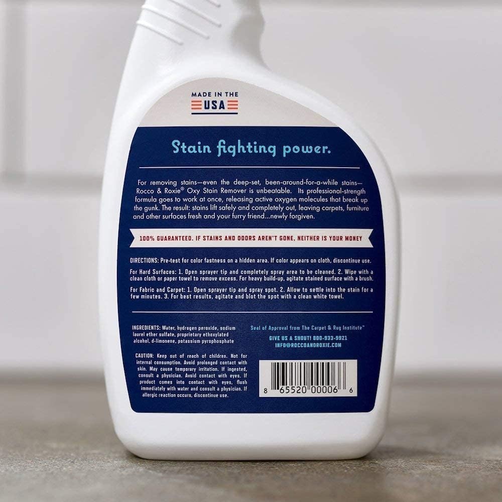 32 oz Rocco & Roxie Pet-Friendly Oxygen Stain Remover – Ideal for All Surfaces