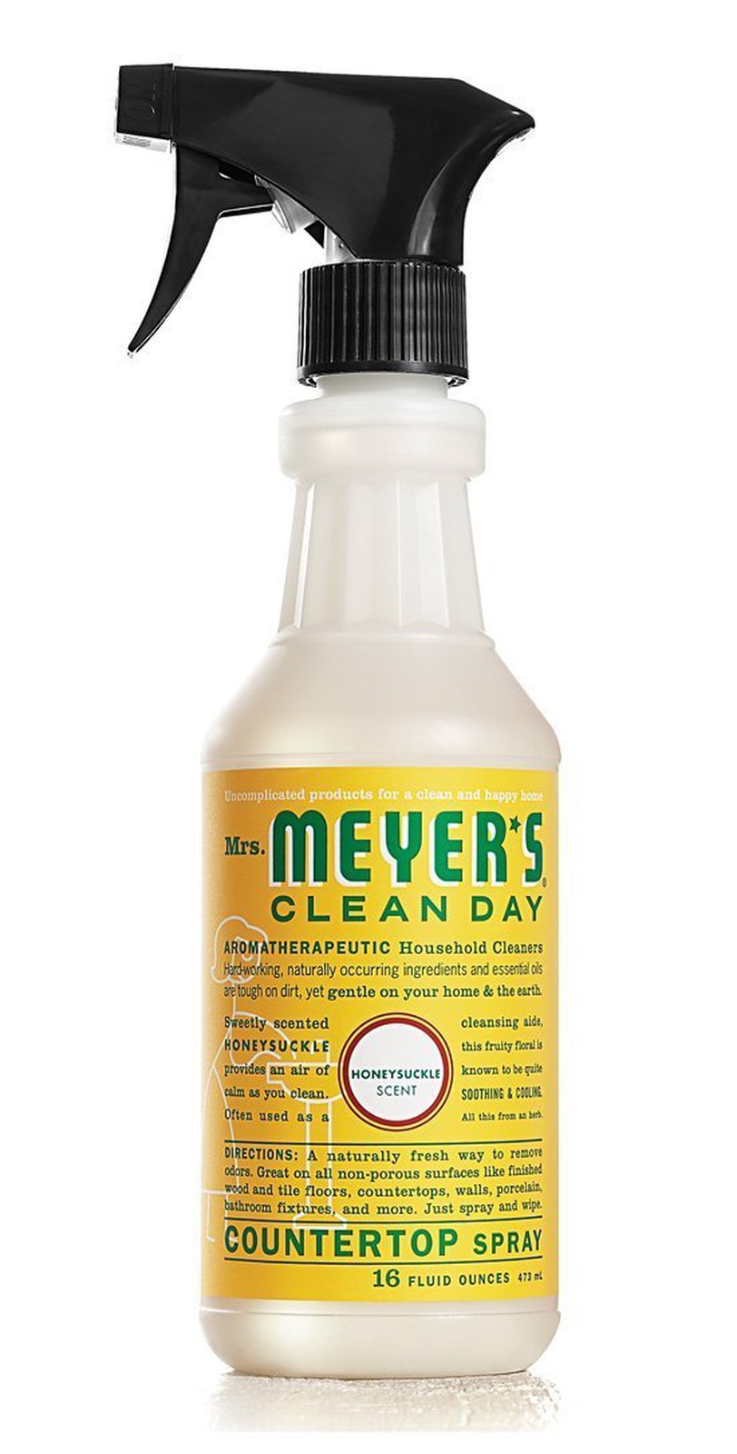 Mrs. Meyer’s Multi Surface Spray Cleaner, Honeysuckle Scent, 16 Fluid Ounce