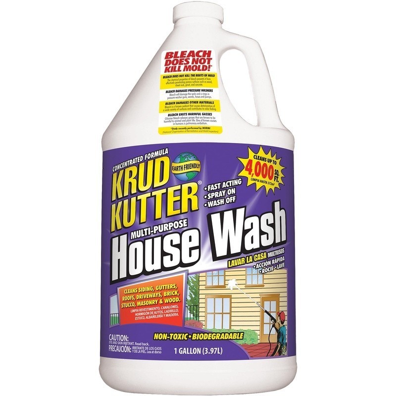 Multi Purpose House Wash Cleaner Bio Safe Siding Roof Gutters Concrete Wood New