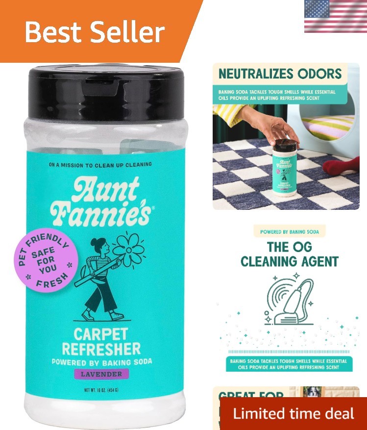 16 Oz Natural Carpet & Upholstery Deodorizer – Pet-Friendly Lavender Powder