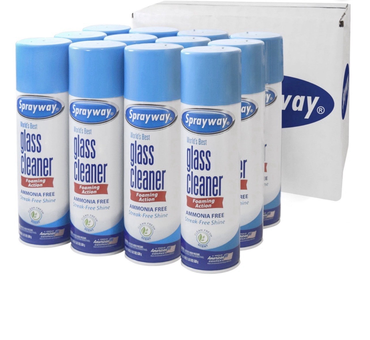 Sprayway SW050-12 Glass Cleaner, 19oz – 12 Pack