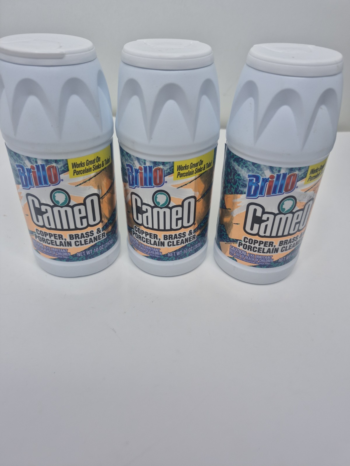3x CAMEO Copper Brass Porcelain cleaner POWDER 10 oz ORIGINAL FORMULA