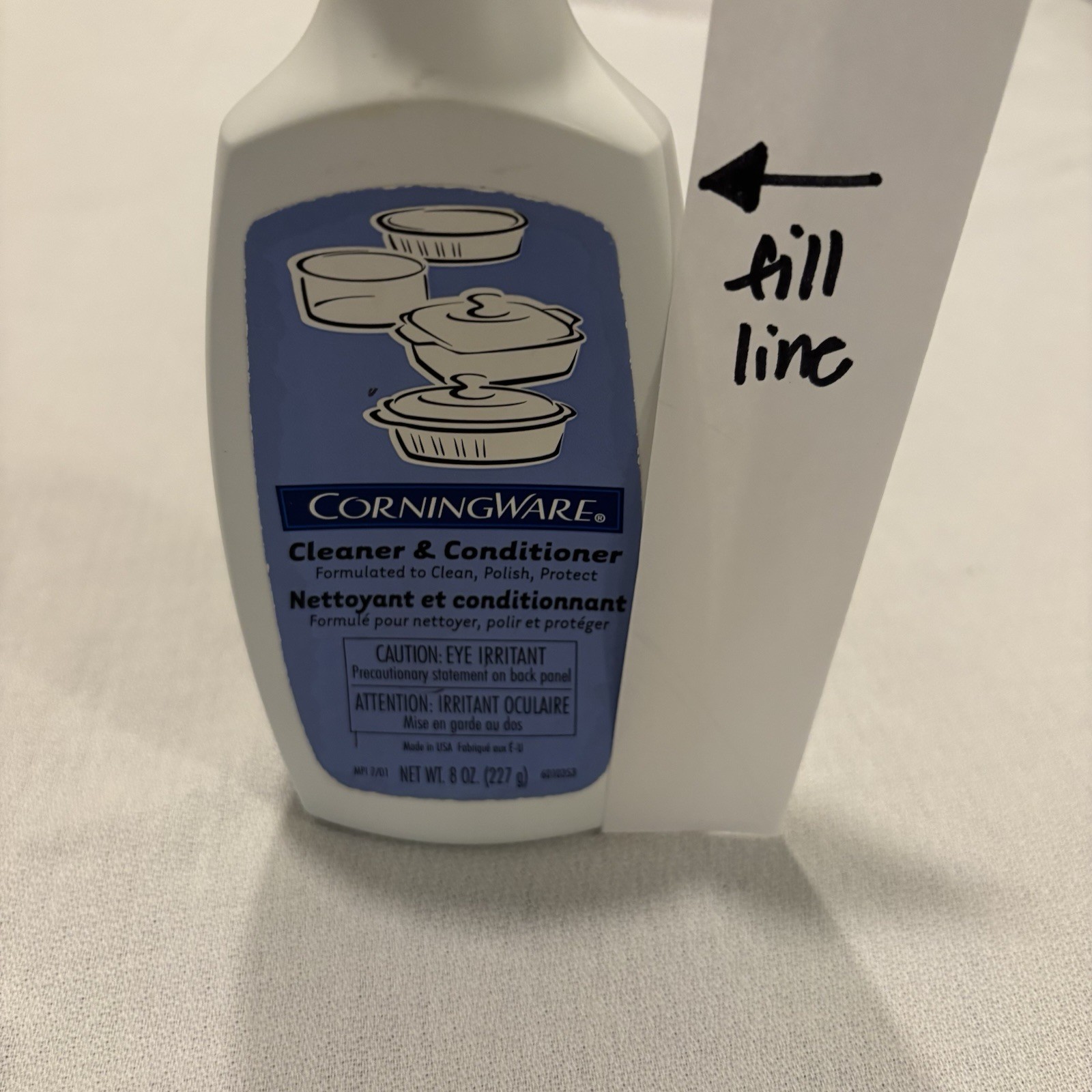 Corningware Cleaner & Conditioner 8oz Blue Polish Corelle Pyrex ALMOST FULL