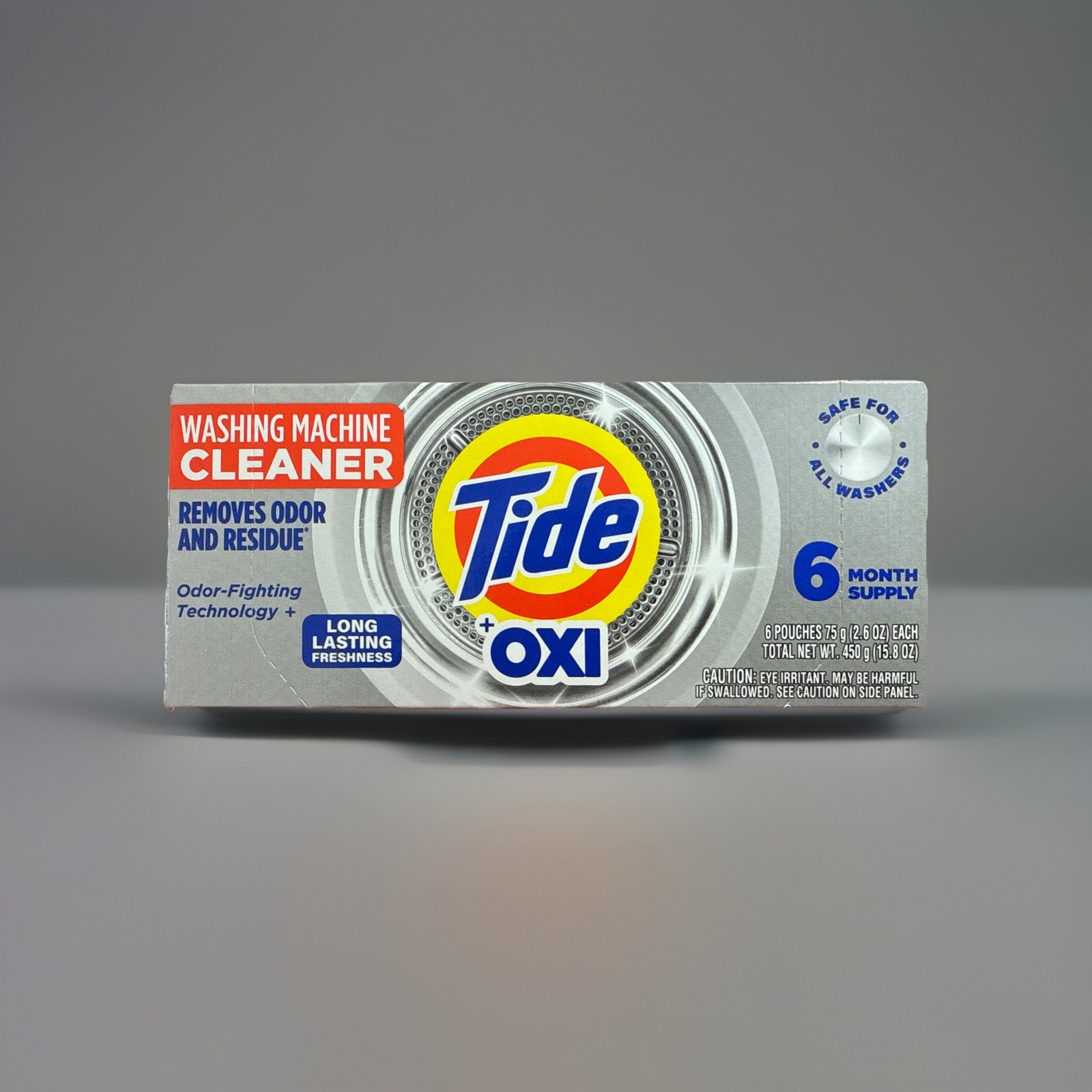 Tide Washing Machine Cleaner +Oxi Removes Odor & Residue 6ct/6 Month Supply