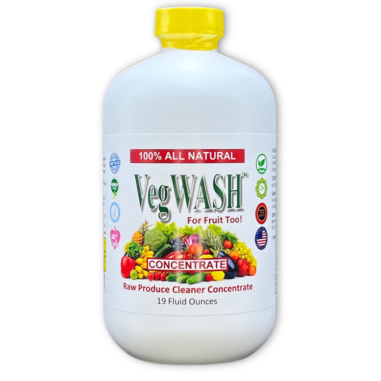 VegWASH™ Raw Produce Cleaner Concentrate (Scented): 19 Fl Oz Makes 2.375 Gallons