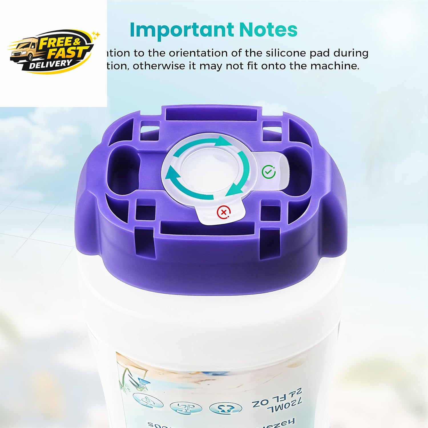 ​Refillable Bottle for ® Power Mop™, 720ML / 24 FL.OZ Reusable Solution Containe