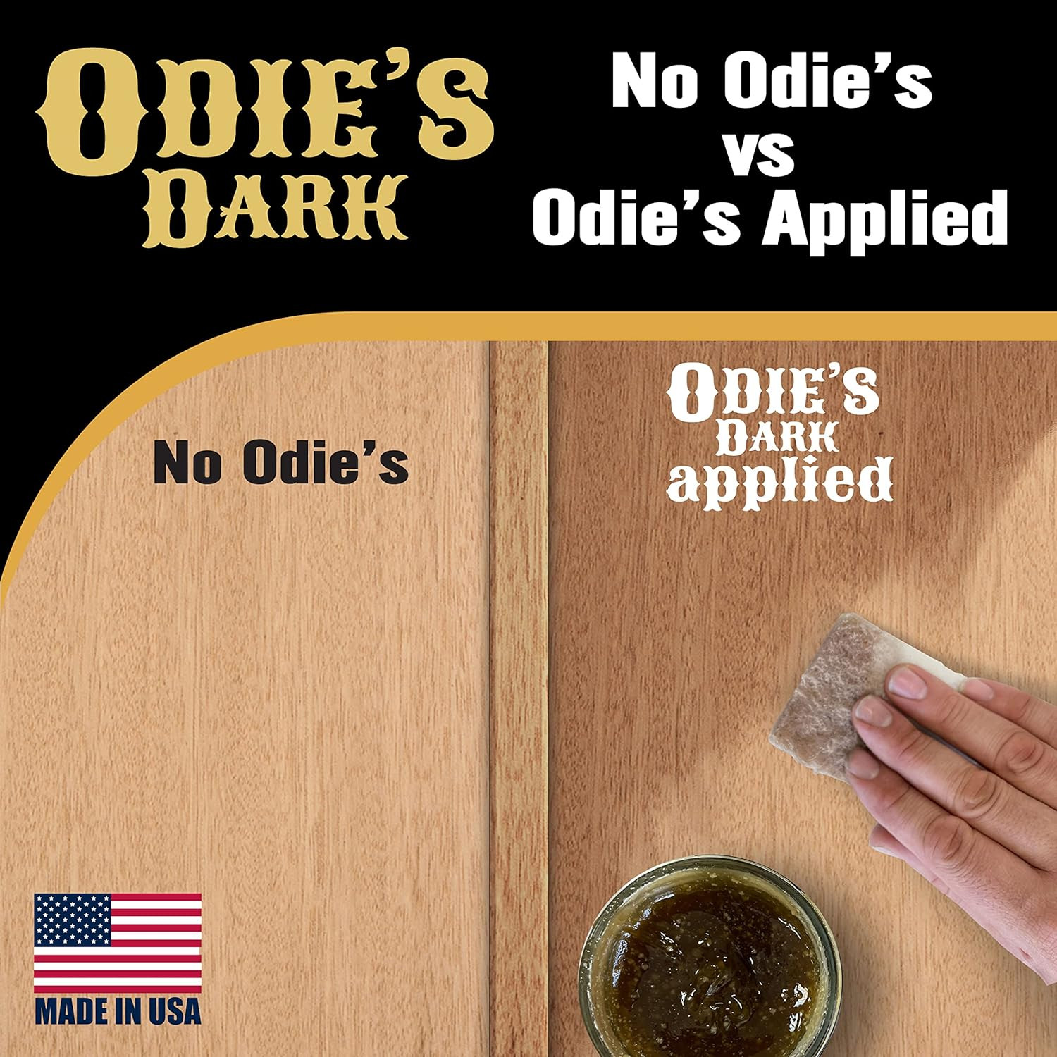 Dark •Finish and Stabilizer for Wood •Darkens with Age •9 Ounce Glass Jar •Food