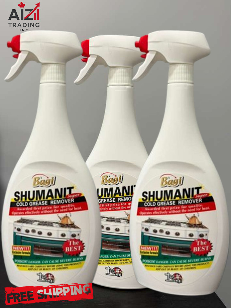 Shumanit Bagi Cold Grease Remover 26.4 Fl oz (Pack of 3) Free and Fast Shipping