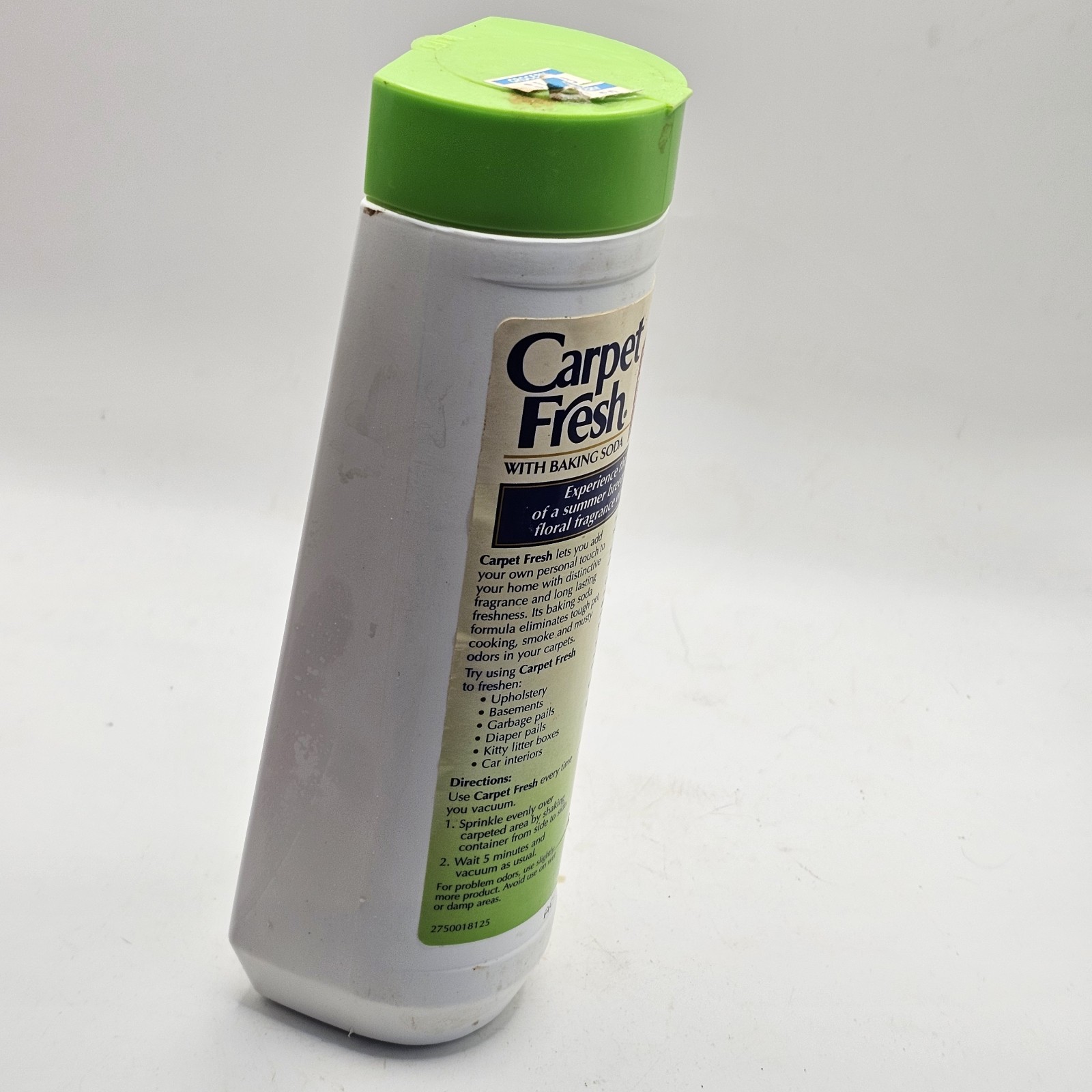 Carpet Fresh Rug Room Deodorizer Powder Honeysuckle Vtg 1996 14 oz Prop
