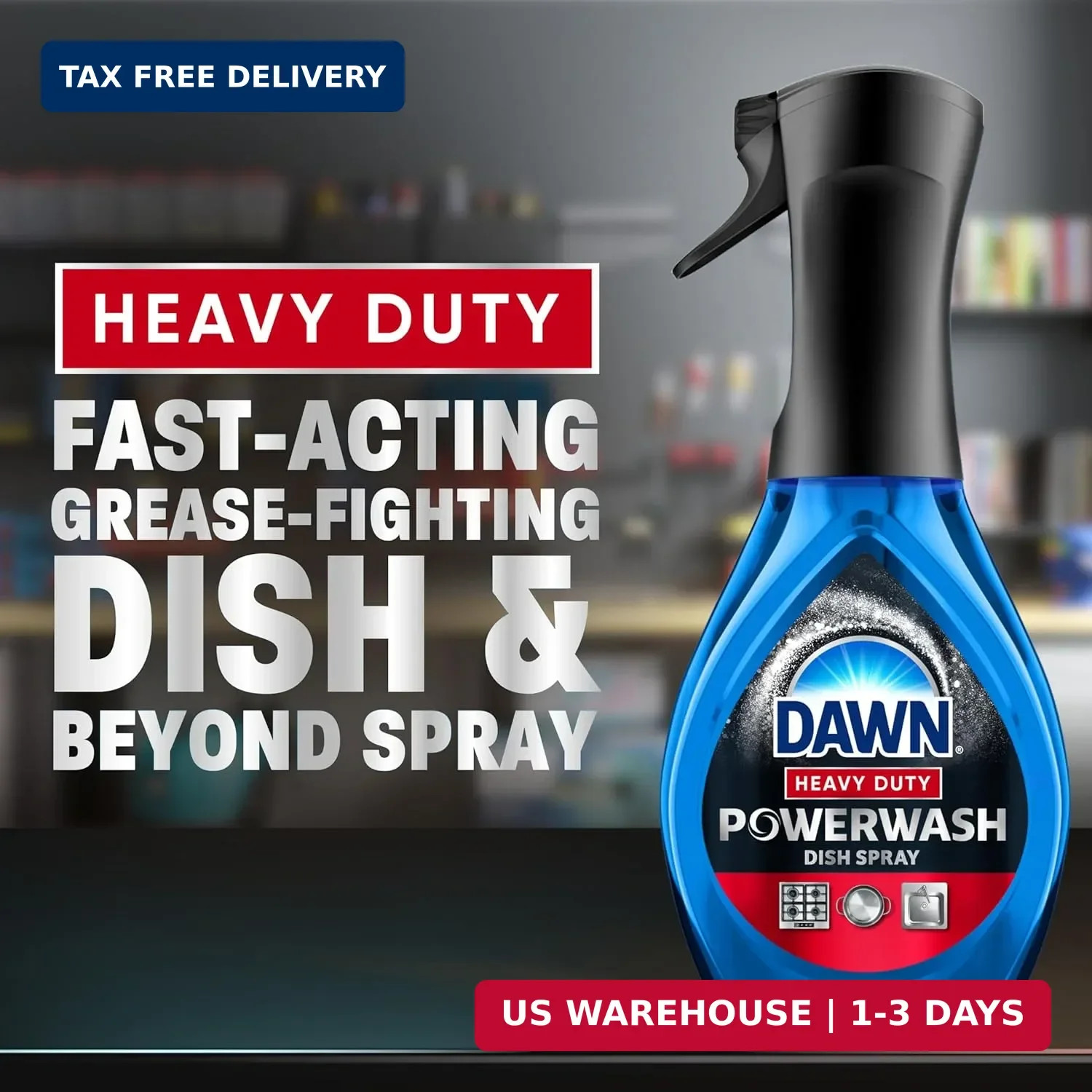 Dawn Powerwash Heavy Duty Dish Spray All-Purpose Cleaner and Degreaser 16 oz.Spr