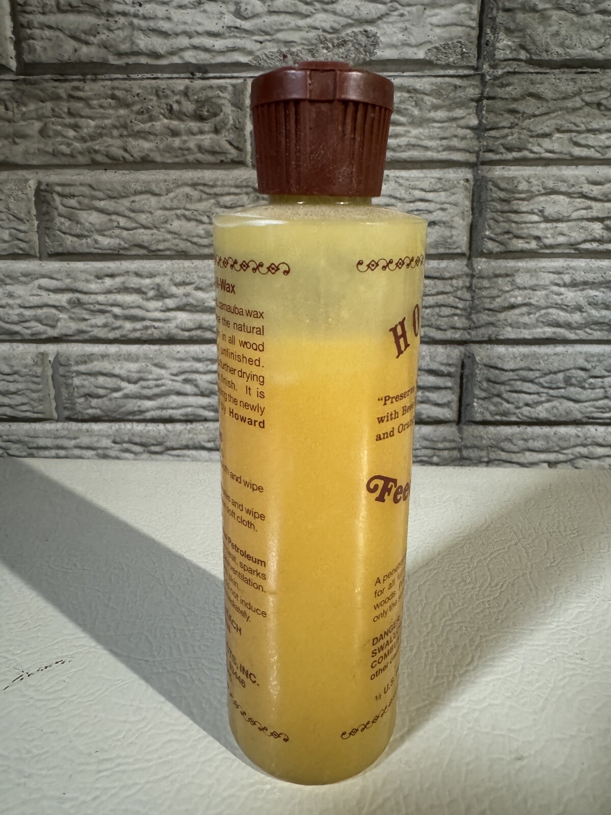 Vintage Howard Products Feed-N-Wax Wood Polish and Conditioner, Beeswax 8oz
