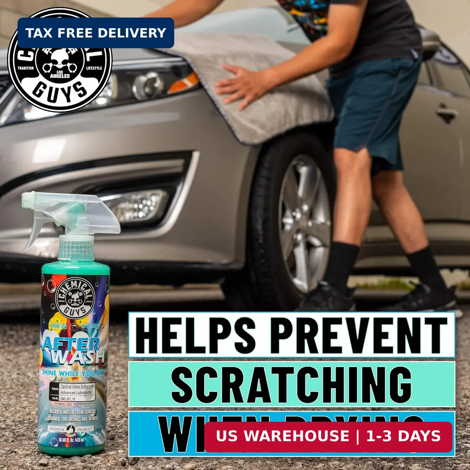 Chemical Guys CWS_801 After Wash Sprayable Gloss Boosting Car Wash Drying Aid (H