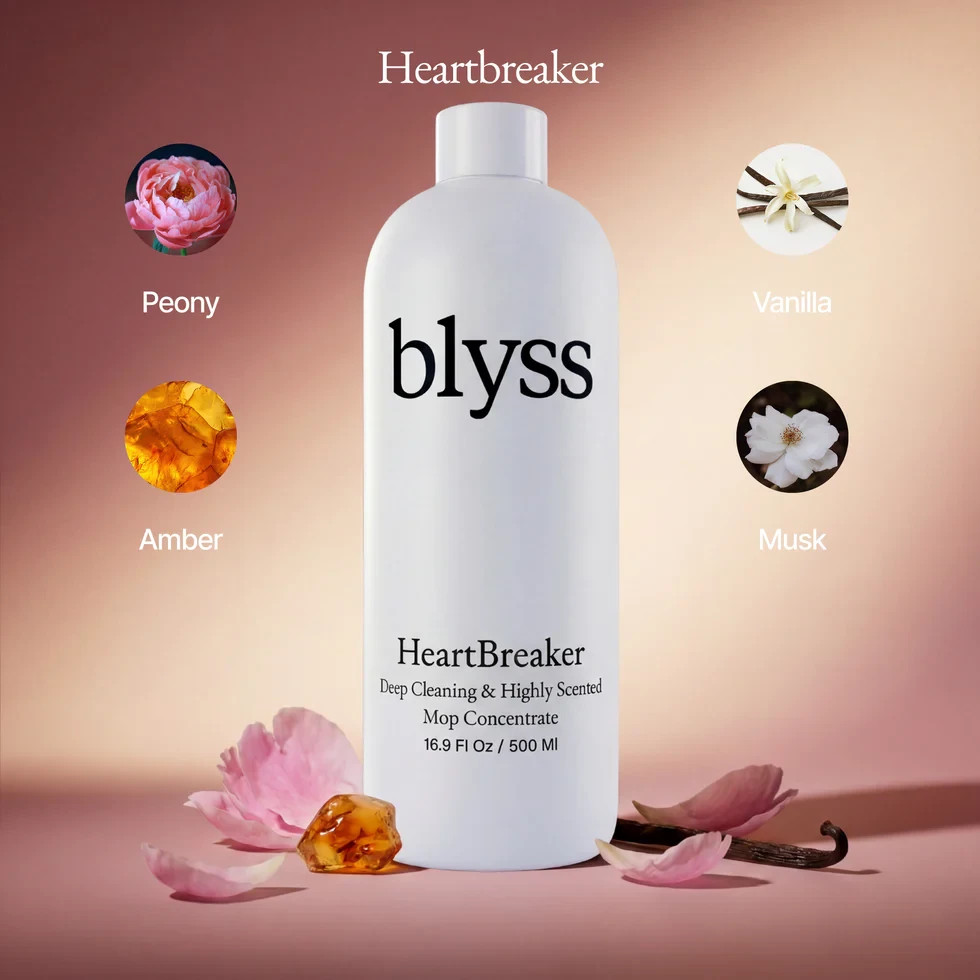 Blyss Mop Soap Heartbreaker 16.9 Fluid Oz Genuine