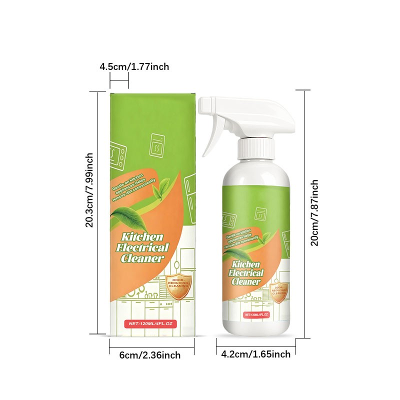 3PCS Electrolyzed Ion Kitchen Cleaner Spray, Cleanse Kitchen Appliance Cleaner