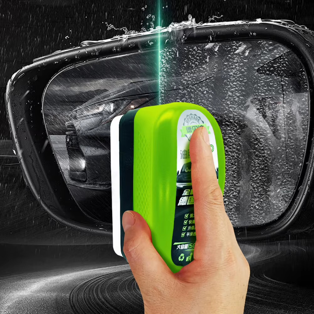 1/2/3Pcs Automotive Car Oil Film Cleaning Brush,150Ml Glass Oil Film Remover for