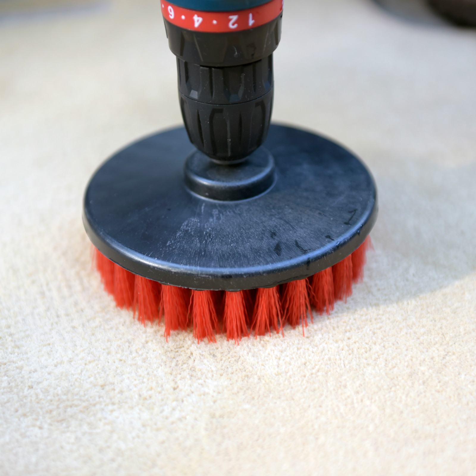 3 Pcs Carpet Mat 5″ Round Brush w/Power Drill Attachment (Soft, Medium, Heavy)