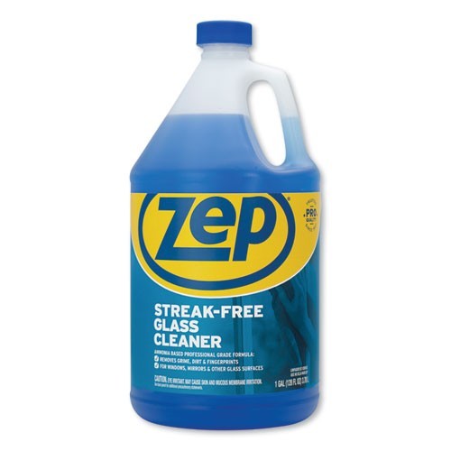 Zep Commercial Streak-Free Glass Cleaner, 1 gal Bottle