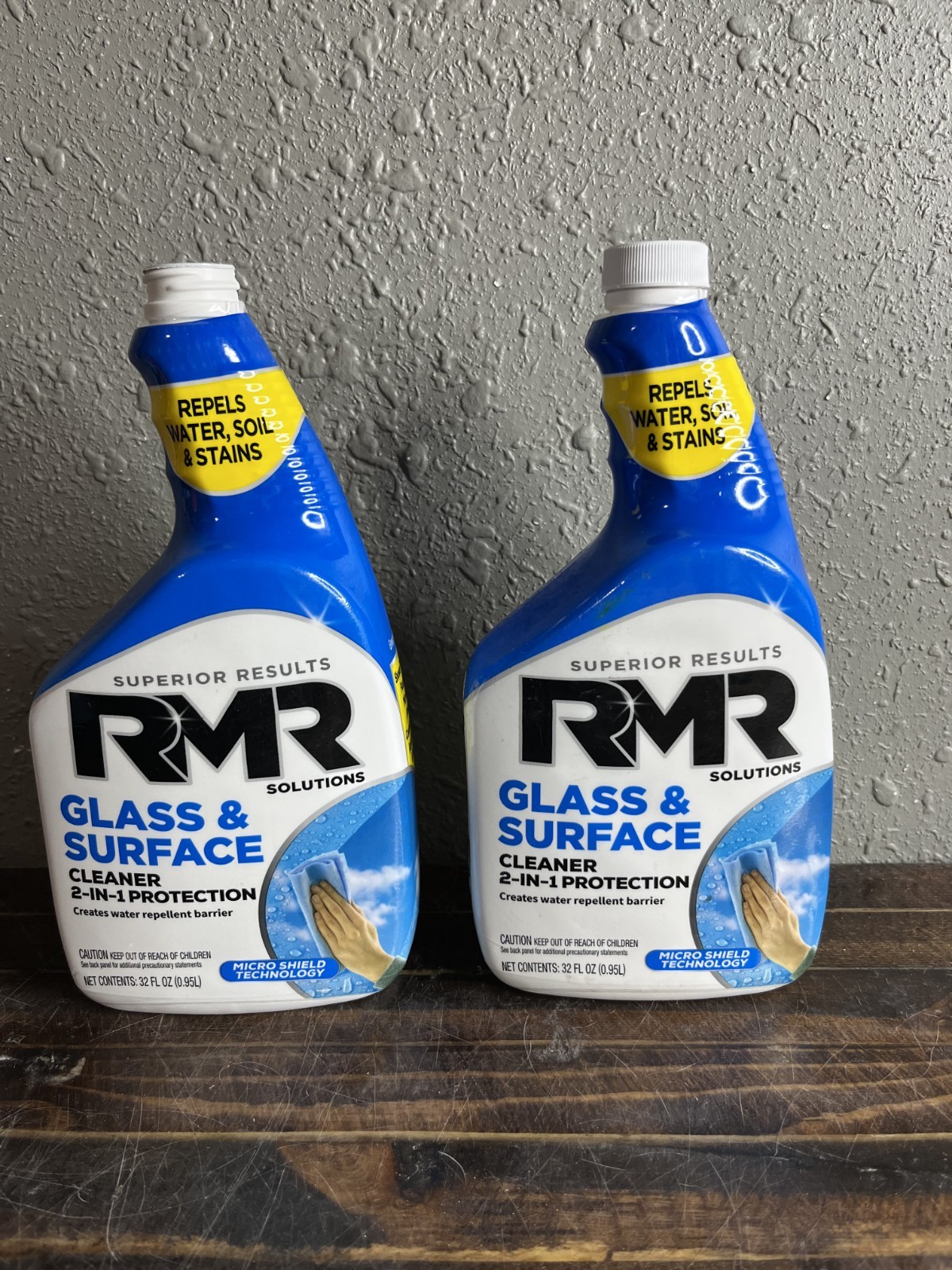 2-Pack RMR Solutions Glass & Surface Cleaner 2-in-1 Protection 32oz No Triggers