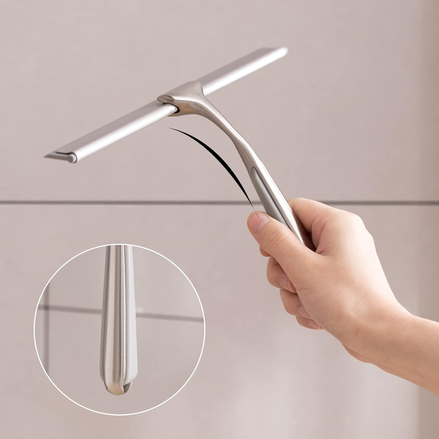 Shower Squeegee for Shower Doors 10 Inch Bathroom Squeegee for Windows,Kitchen,M