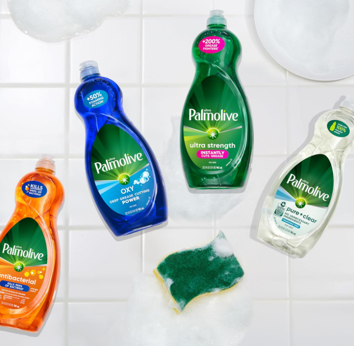 Palmolive Ultra Dishwashing Liquid Dish Soap, Pure + Clear Fragrance Free – 32.5