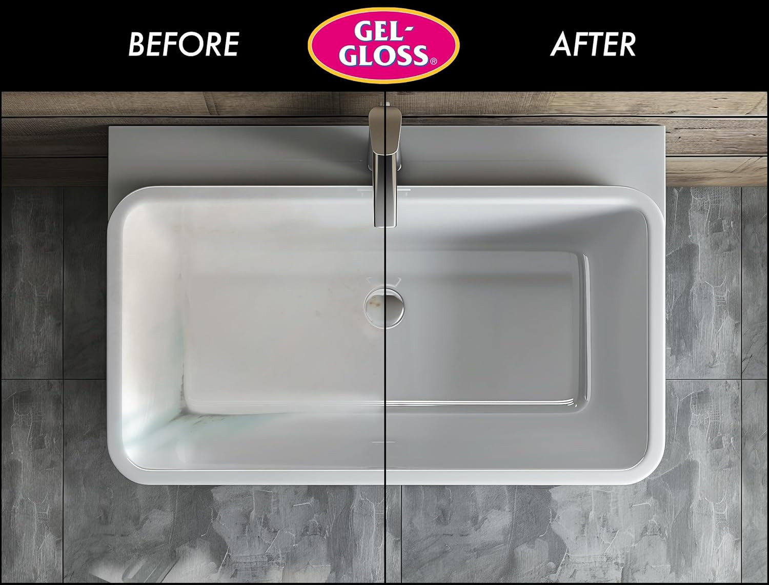 Gel-Gloss Kitchen & Bath Polish Aerosol | Carnauba Cleaner Wax Formulation | Rem