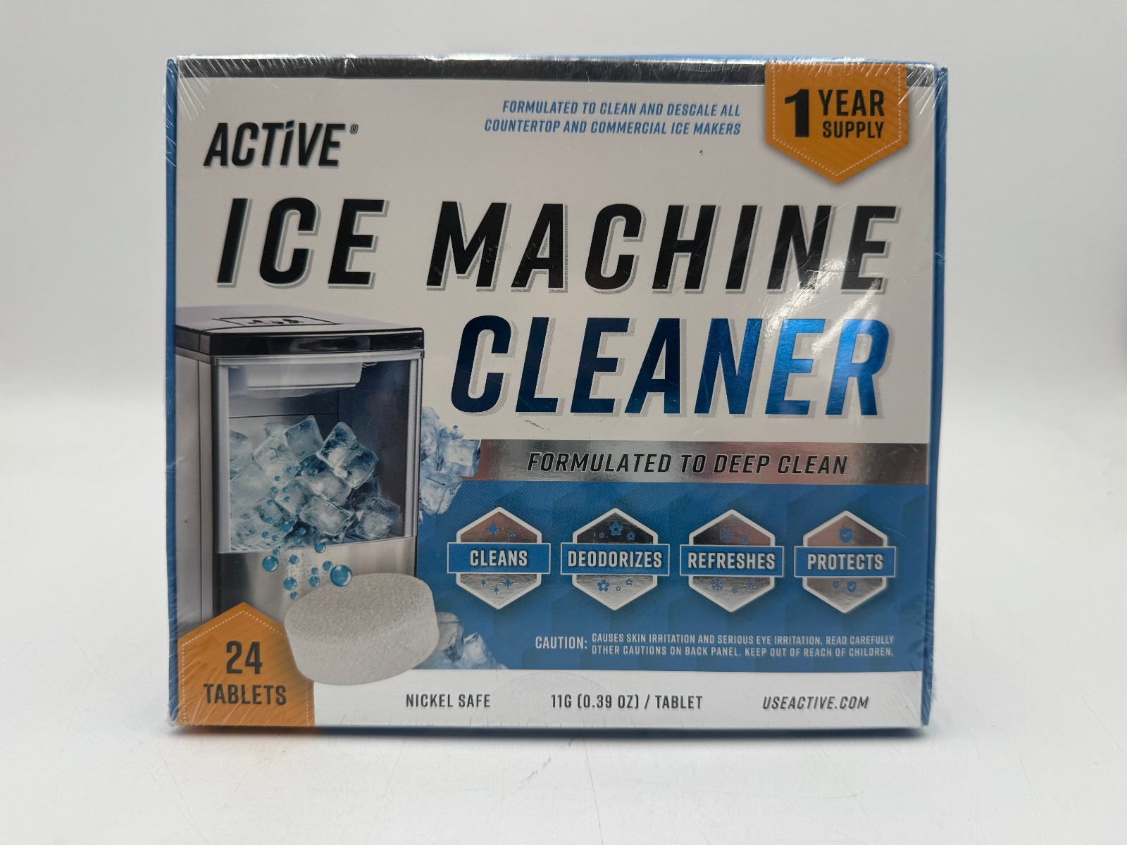 Active – ICE Machine Cleaner – 24 Pack – 12 Month Supply – SEALED