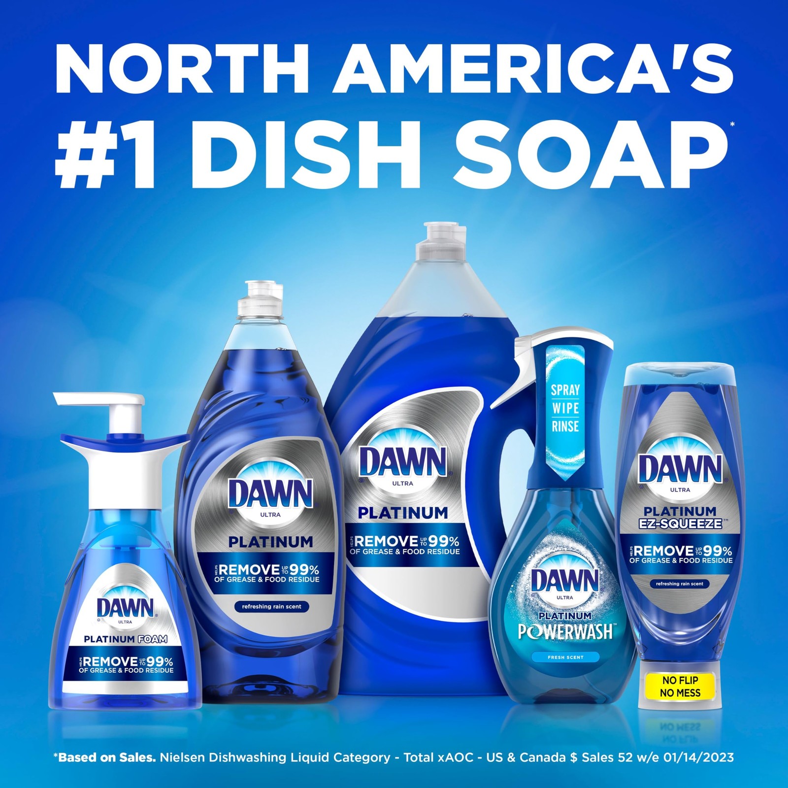 Dish Soap, Direct Foam Dishwashing Foam, Refill, Fresh Rapids Scent, 30.9 Flu…