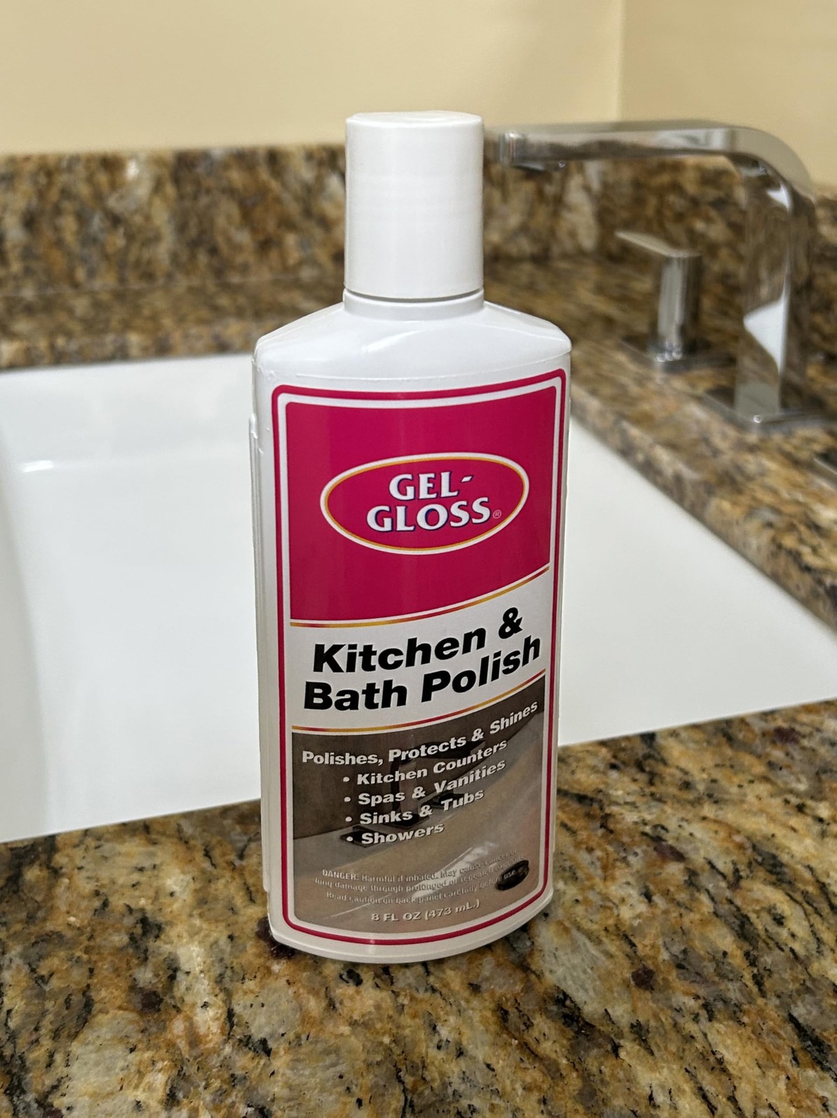 Industries Gel-Gloss Kitchen and Bath Cream Wax Polish, 8 Fluid Ounces -GG-8