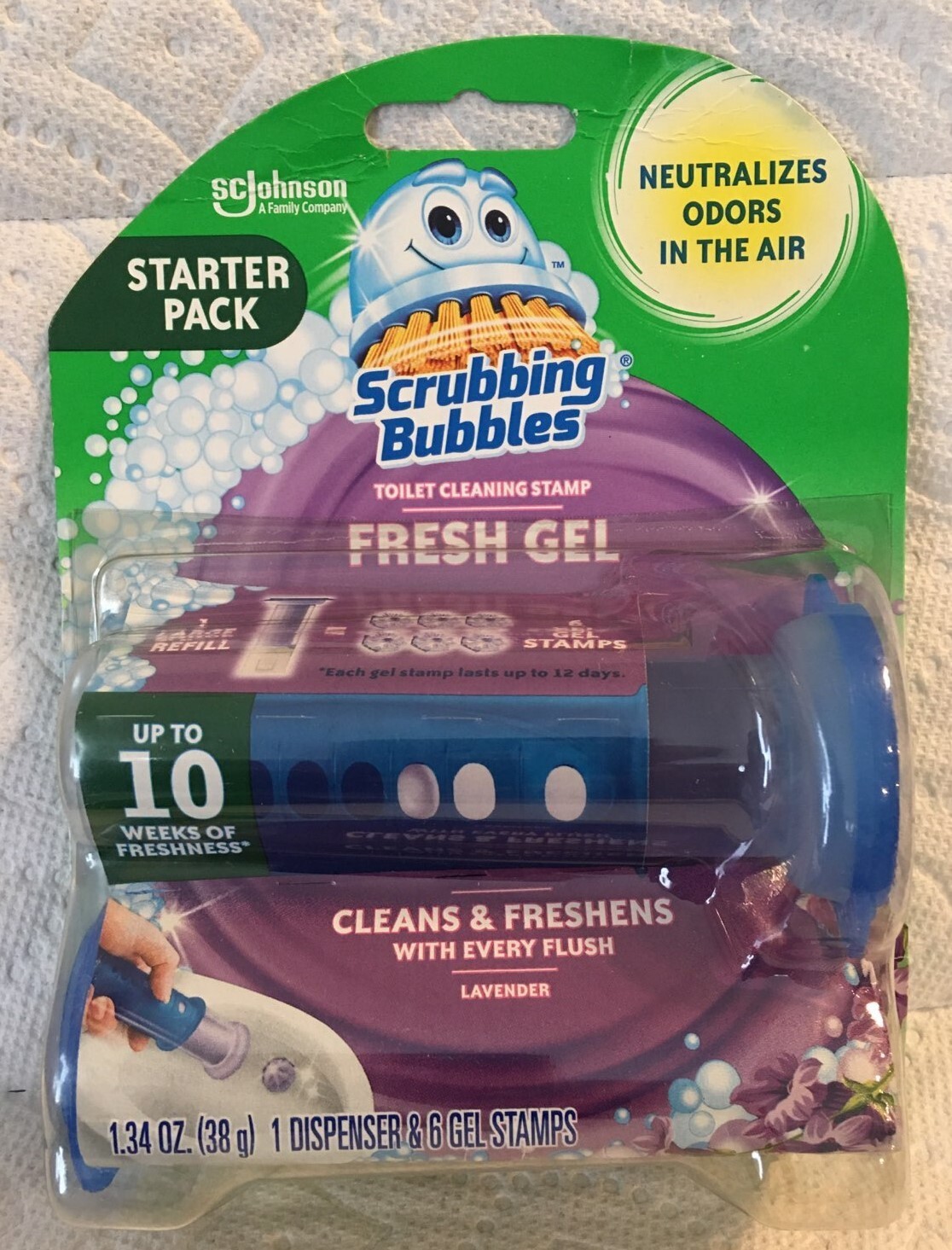 Scrubbing Bubbles (1) Fresh Gel Toilet Bowl Cleaning Starter Pack 1.34 Fl Oz