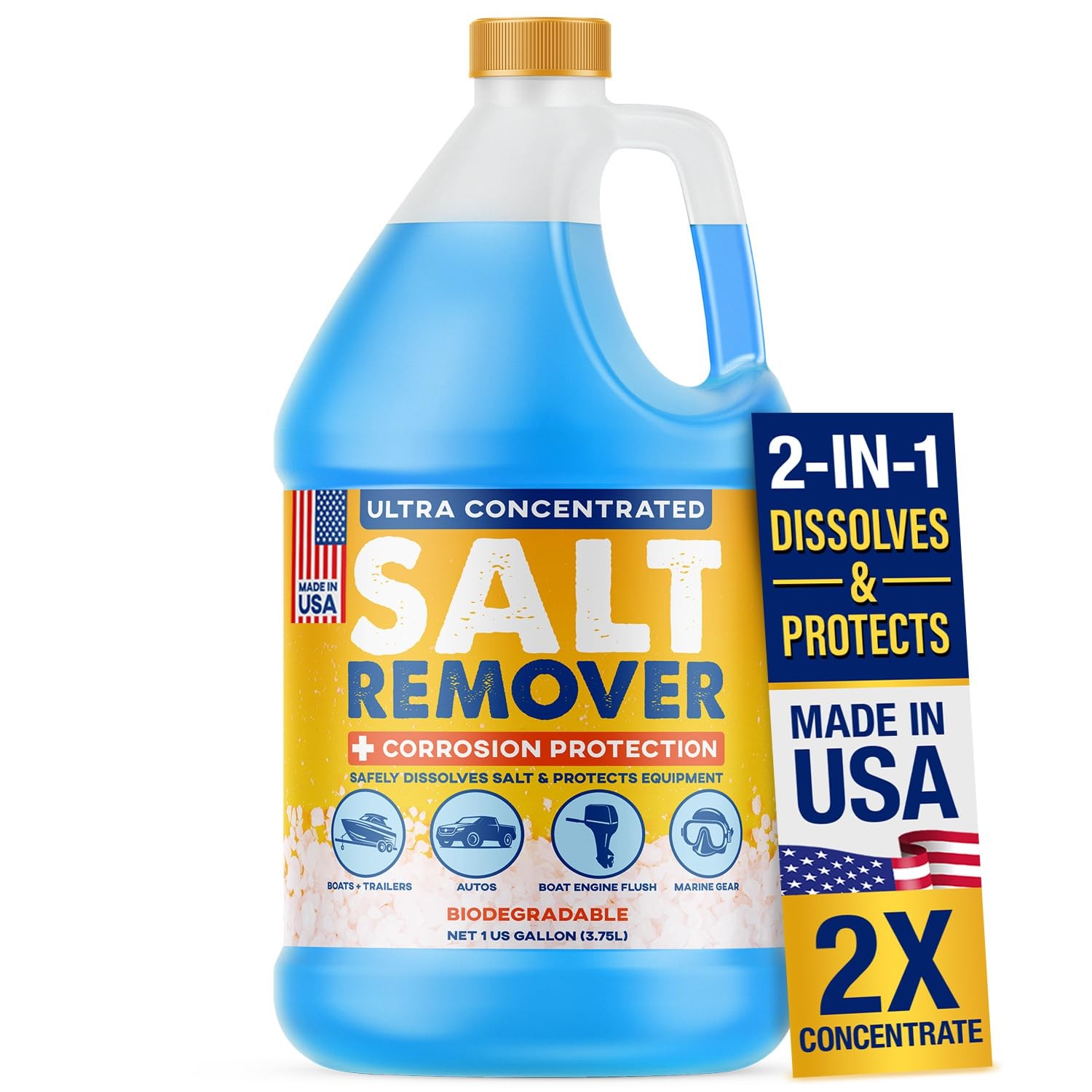 [1 Gallon] Concentrated Salt Remover + Corrosion Protection – Made in USA, Sa…