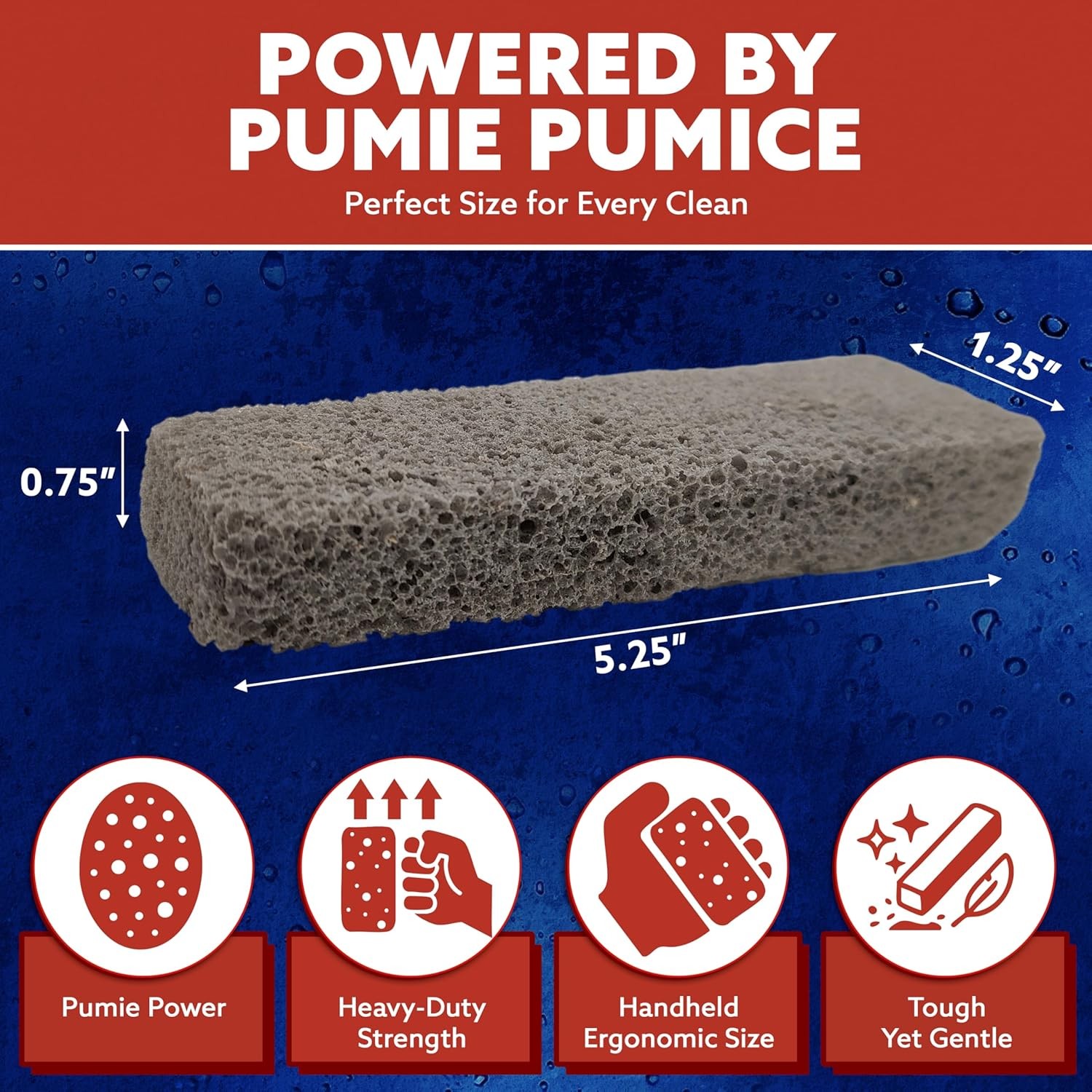 Heavy Duty Toilet Pumice Stone Scouring Stick Cleaner Tool for Toilets and