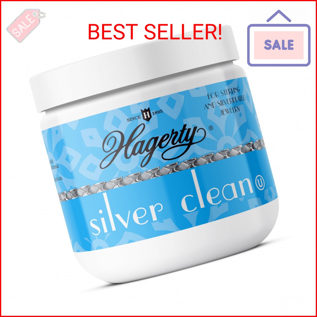 Hagerty Silver Cleaner and Tarnish Remover for Silver Jewelry, Dipping Basket In