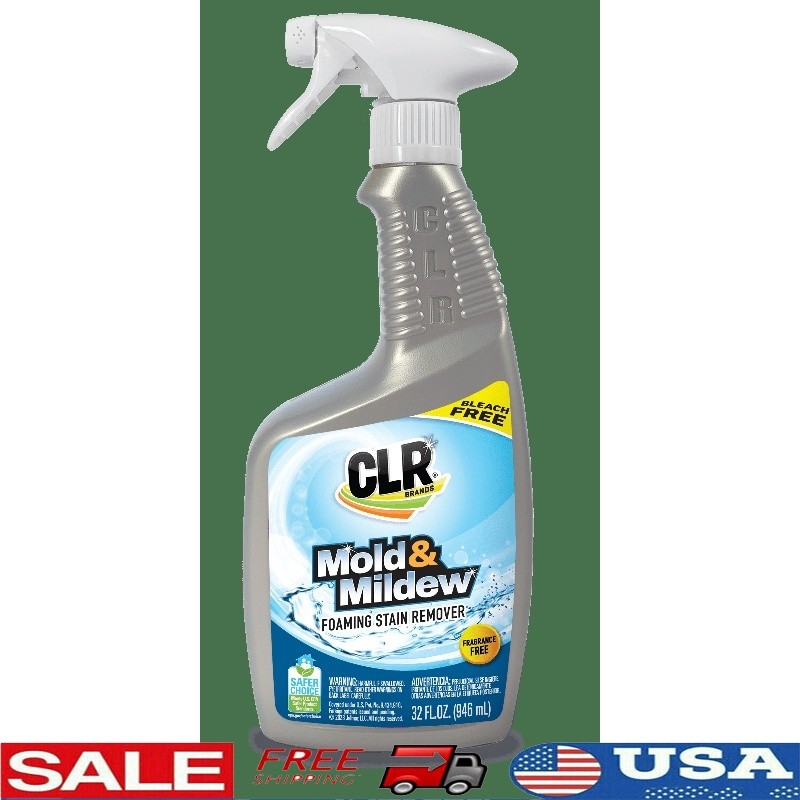 Mold Mildew Stain Remover Foaming Action Spray Bottle Bleach-Free Biodegradable