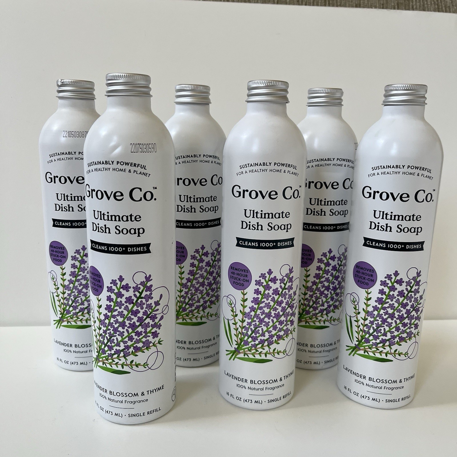 6 Grove Co. Lavender & Thyme Ultimate Sustainable Powerful Dish Soap Refill 16oz