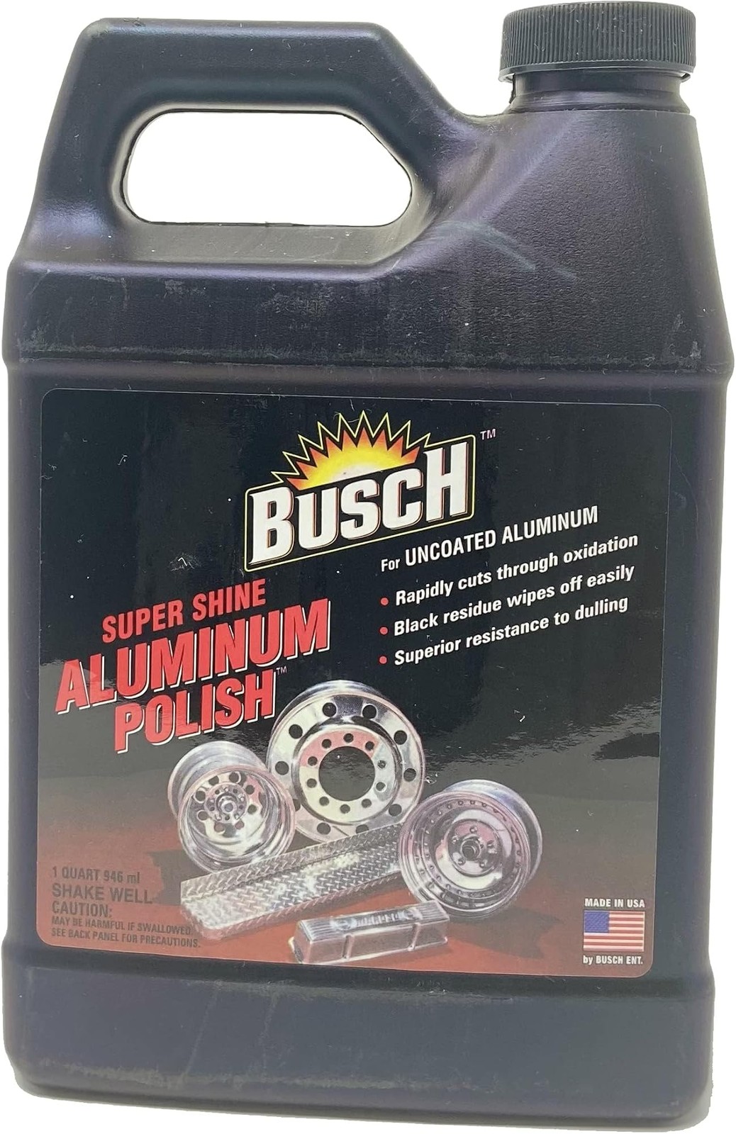 Busch Aluminum Polish Super Shine for uncoated Aluminum – 32oz