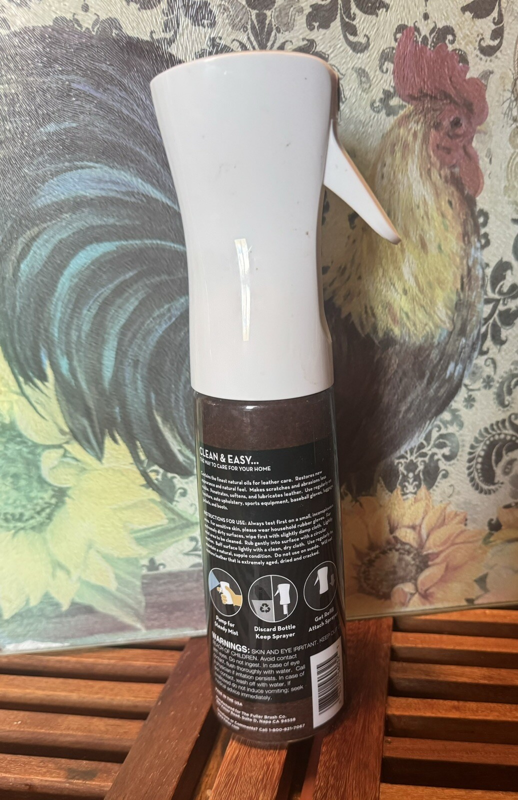 Fuller Brush 10 oz Leather Care & Conditioning Easy Pump Spray plus 10 oz refill
