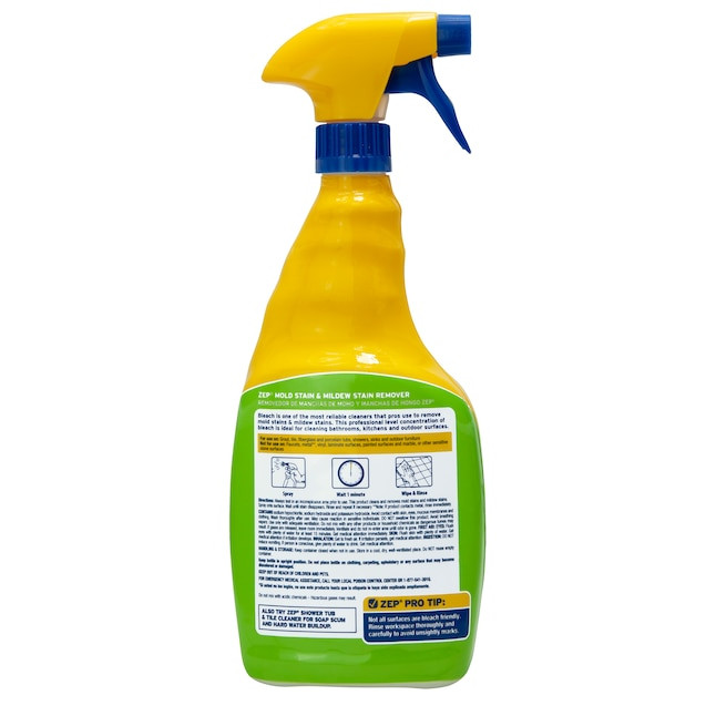 Zep Mold & Mildew Stain Remover Professional Industrial-Strength Cleaner – 32 fl