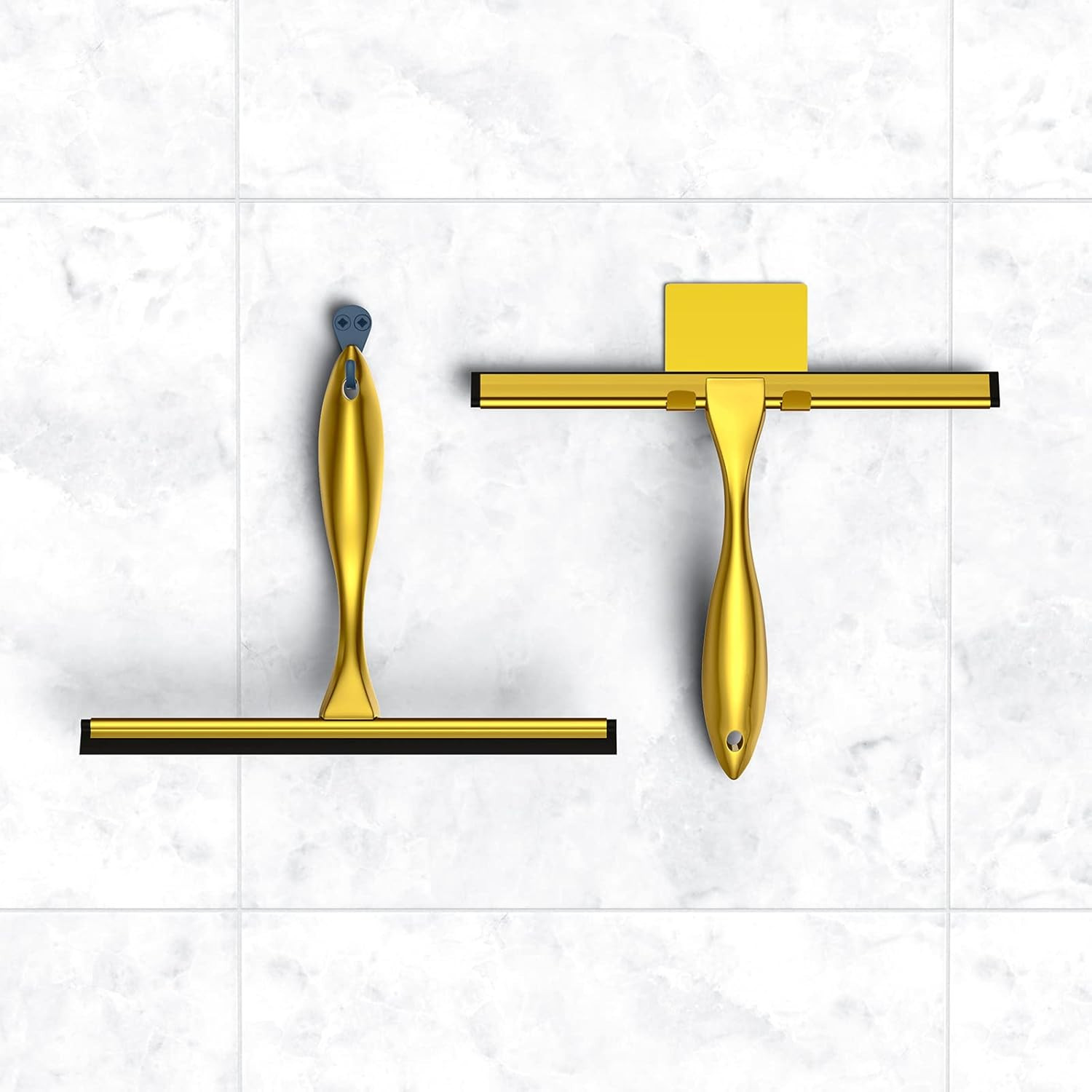 Shower Squeegee Set, 14-Inch Stainless Steel Squeegee, All-Purpose Squeegee for
