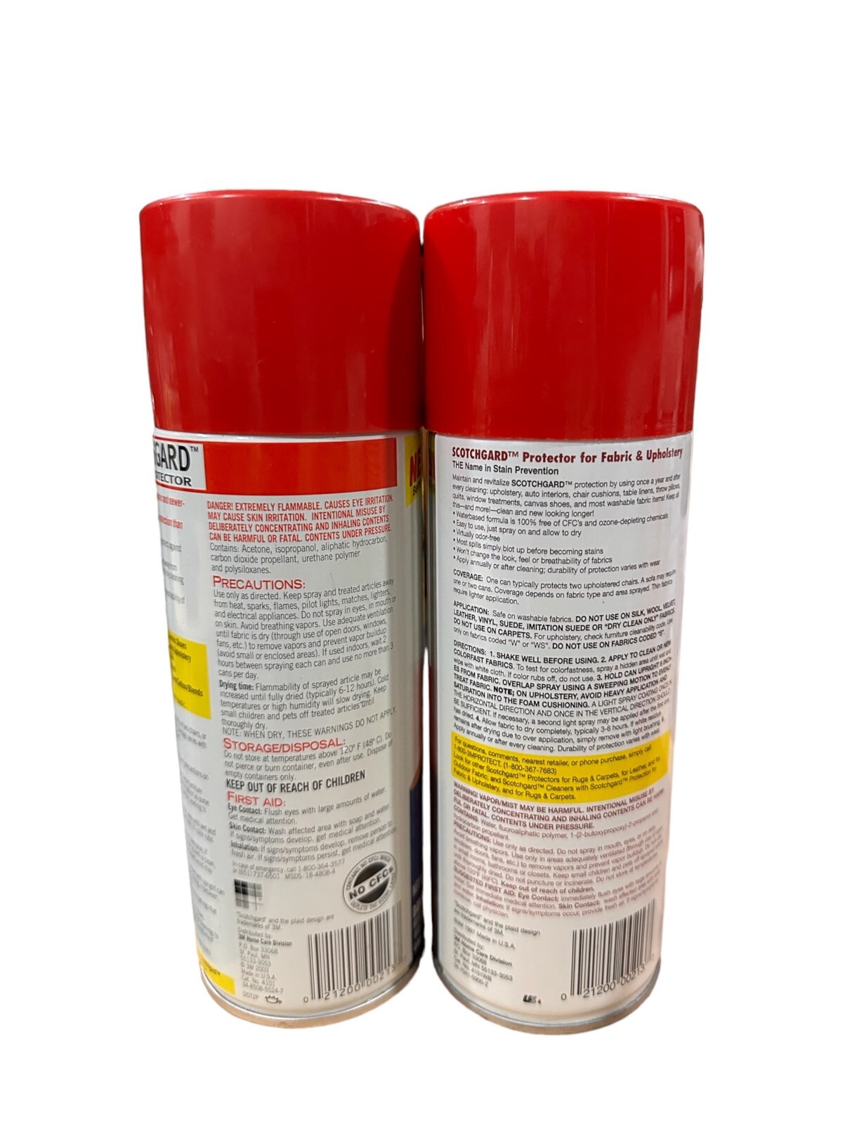 3M ScotchGard Protector for Fabric & Upholstery OLD FORMULA, 2 Cans