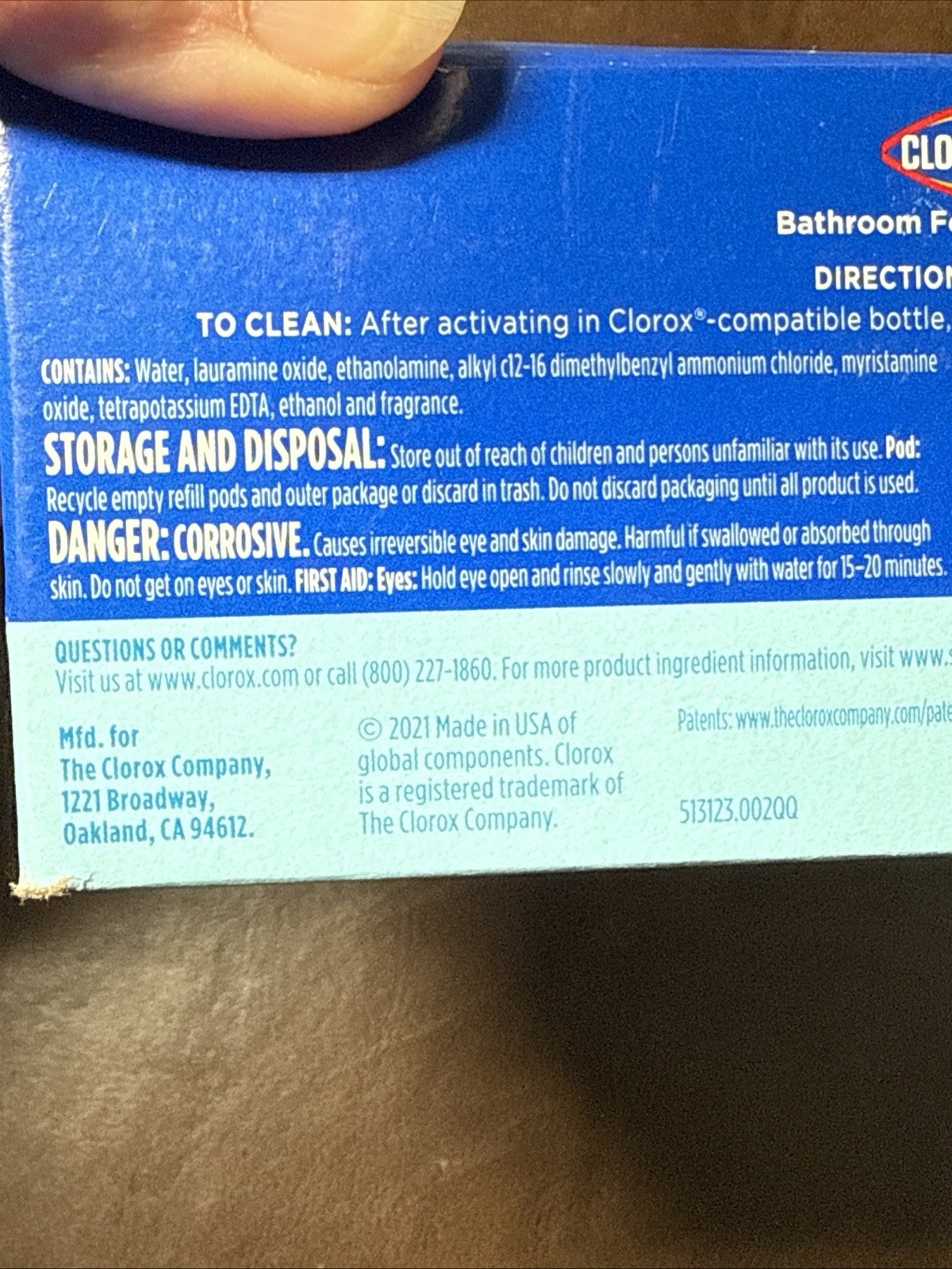 Clorox Bathroom Foamer Refills RAIN CLEAN Lot of 15 (5 x 3 per box) NEW