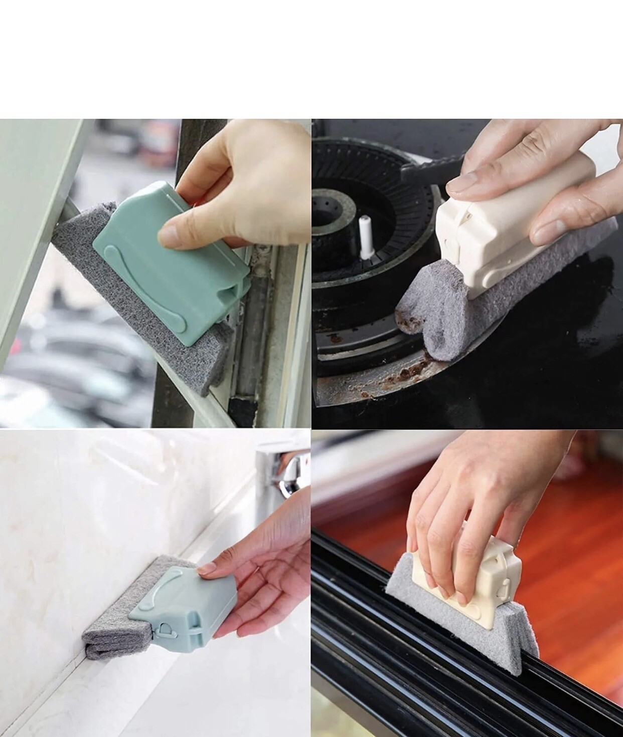 1 PC Window Groove Gap Cleaning Brush For Window Frame&Door Track