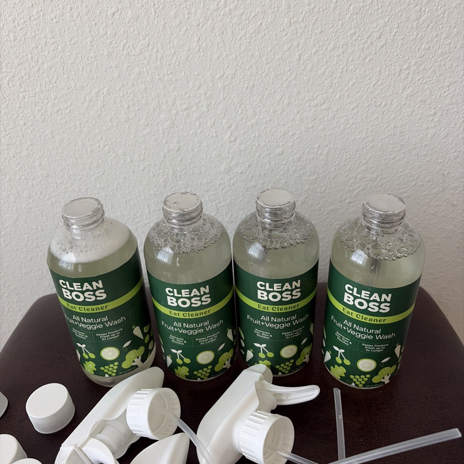 JOY Clean Boss Eat Cleaner Fruit & Veggie Wash & Preserver-4 pc 12 oz New Sealed