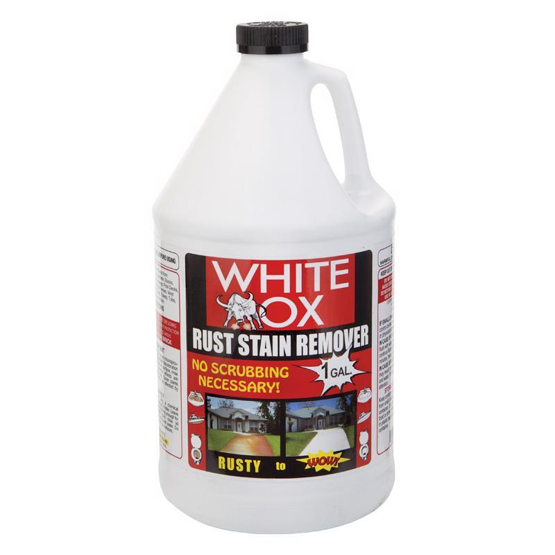 White Ox No Scent Rust Stain Remover 1 gal Liquid (Pack of 4)