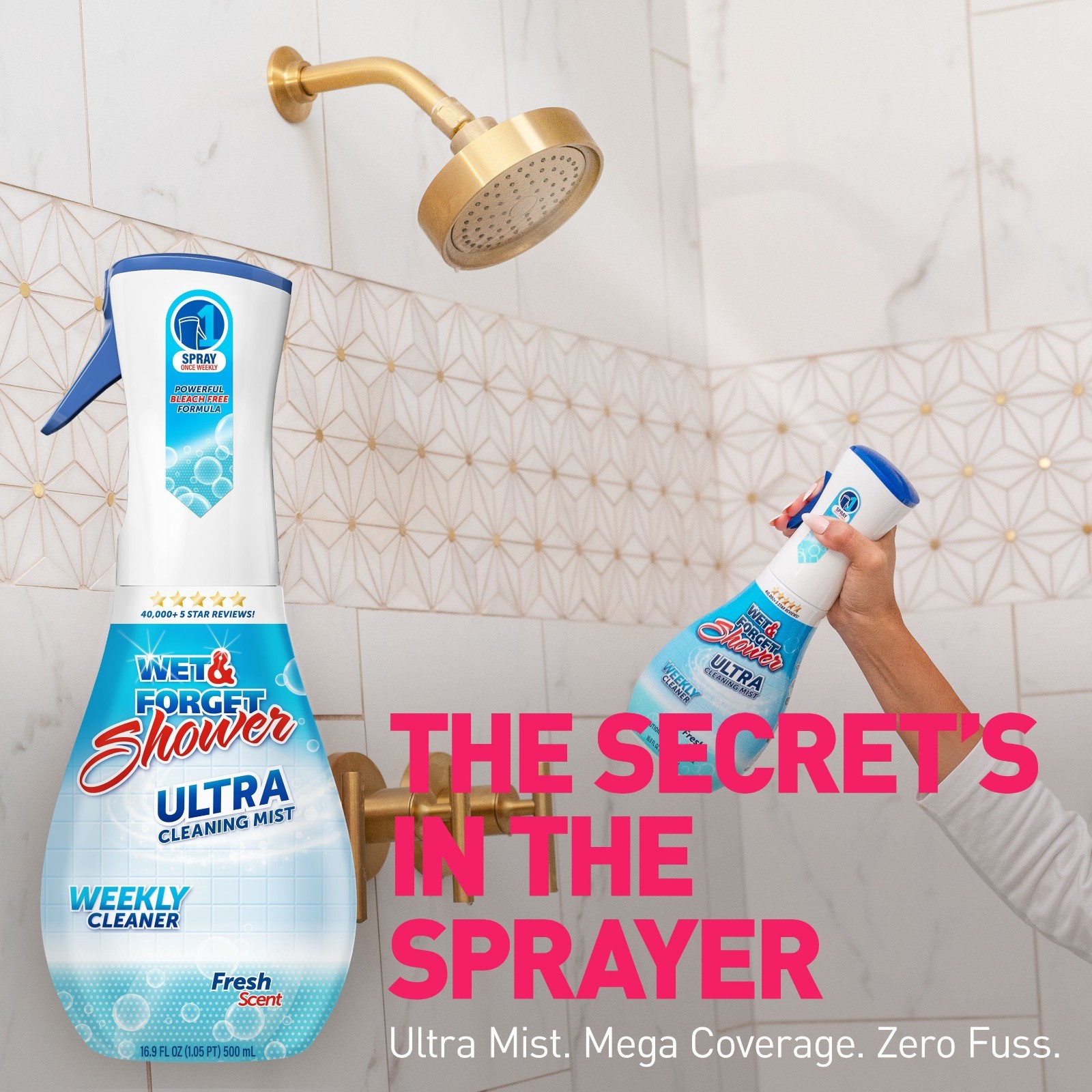 Wet & Forget Fresh Shower Cleaner, Fresh Scent, 16.9 fl oz