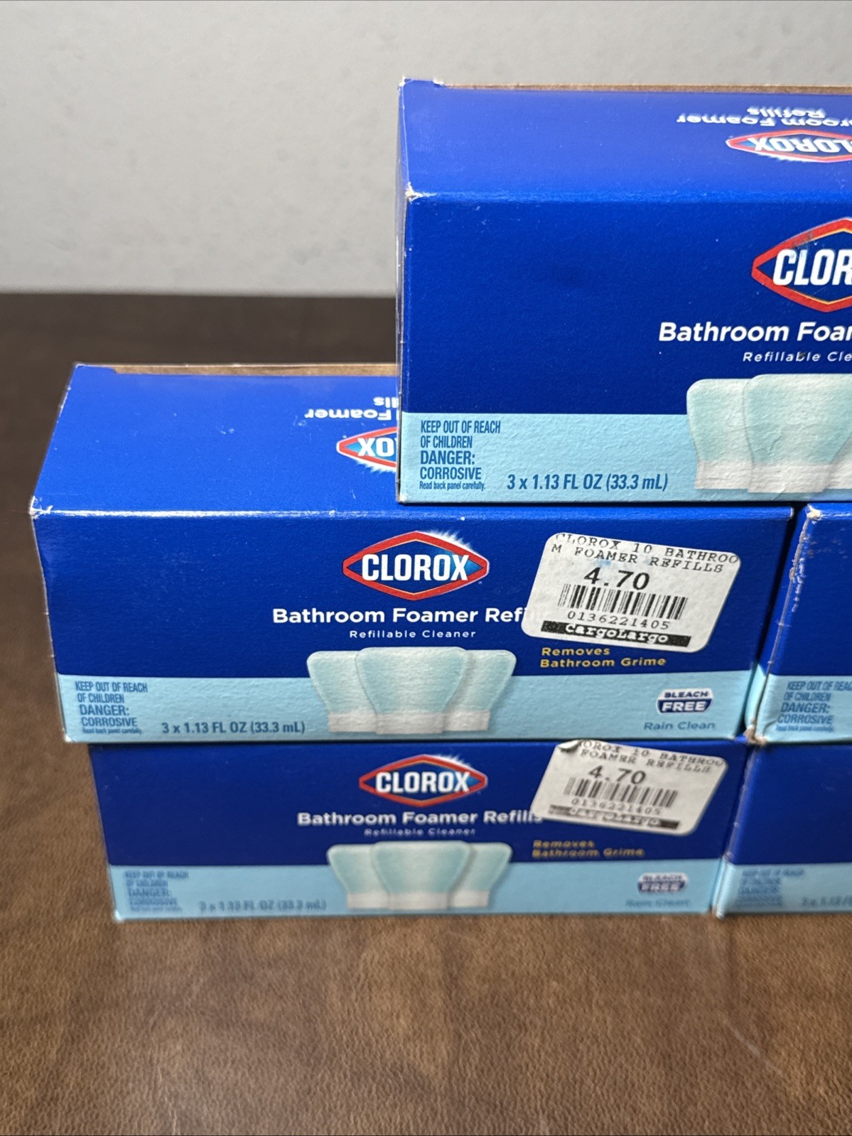 Clorox Bathroom Foamer Refills RAIN CLEAN Lot of 15 (5 x 3 per box) NEW