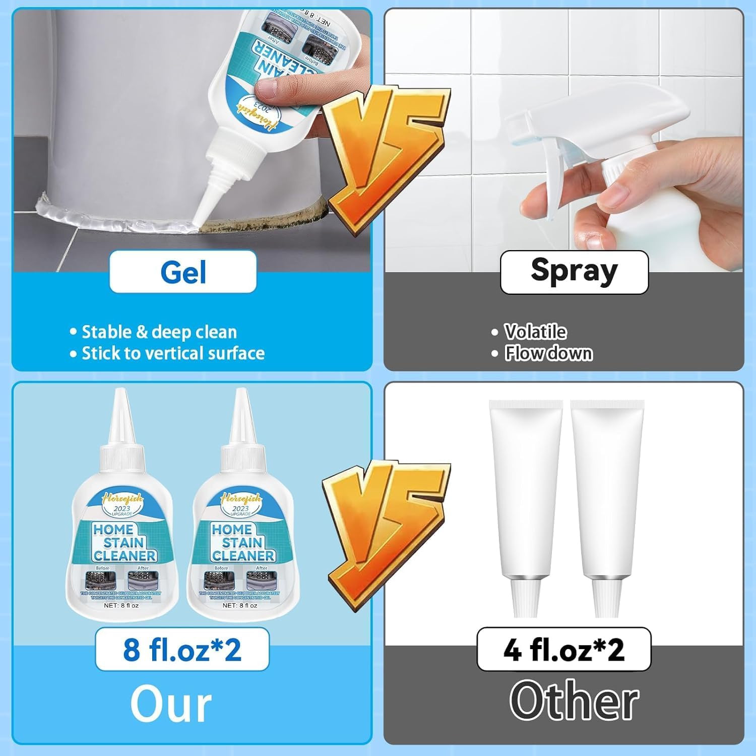 Home Remover Gel, 8 Fl Oz Household Washing Machine Cleaner for Washing Machine,