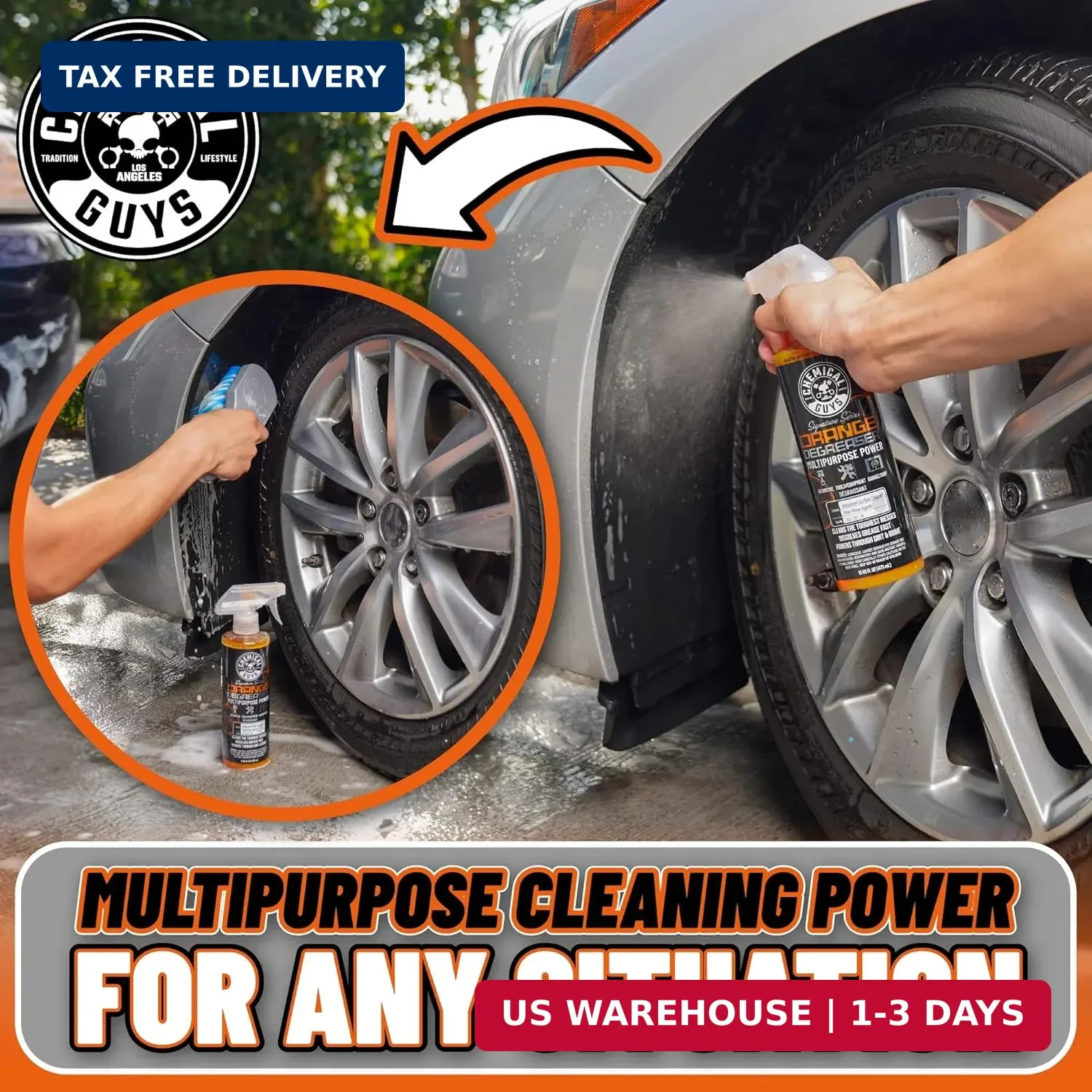 Chemical Guys Signature Series Orange Degreaser Spray – Heavy Duty All Purpose C