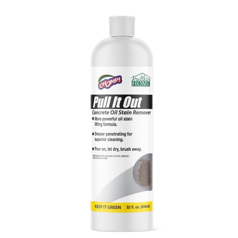 CHOMP! Concrete Oil Stain Remover: Pull It Out Removes 32 Fl Oz (Pack of 1)